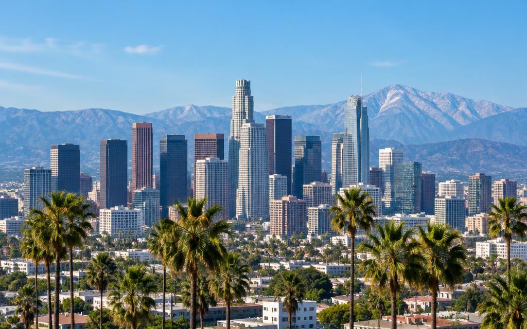 Los Angeles skyline, California